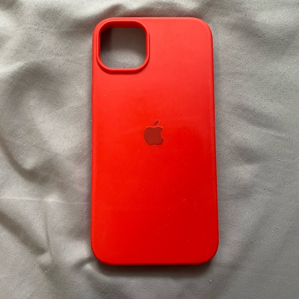 Apple Red Silicone iPhone Case